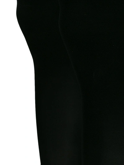Maison Close Cut And Curled Stockings In Black