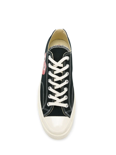 Comme Des Garçons Play Comme Des Garcons Play Black Converse Edition Half Heart Chuck 70 Low Sneakers In Black