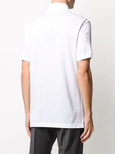 Shop Dolce & Gabbana Embroidered Dg Logo Polo Shirt In White