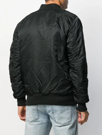 Shop Alpha Industries Ma-1 Flight Bomber Jacket In Black