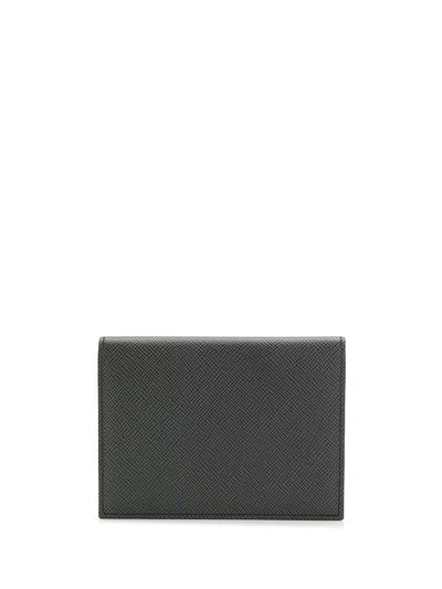 Shop Pineider Bi-fold Logo Cardholder In Black