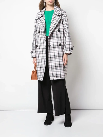 Shop Opening Ceremony Oversized Plaid Trench In Pink