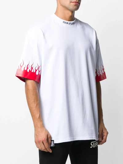 Shop Vision Of Super Flaming T-shirt In White
