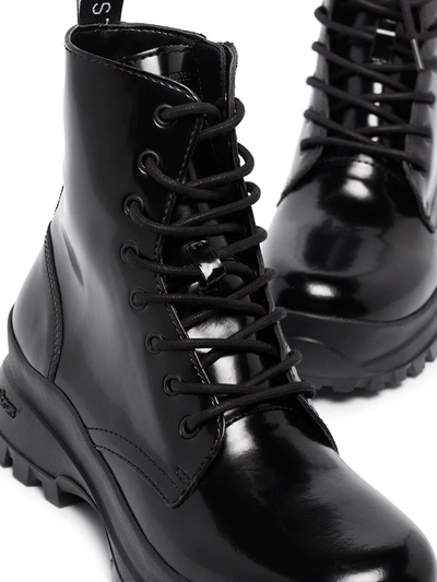TRACE LACE-UP ANKLE BOOTS