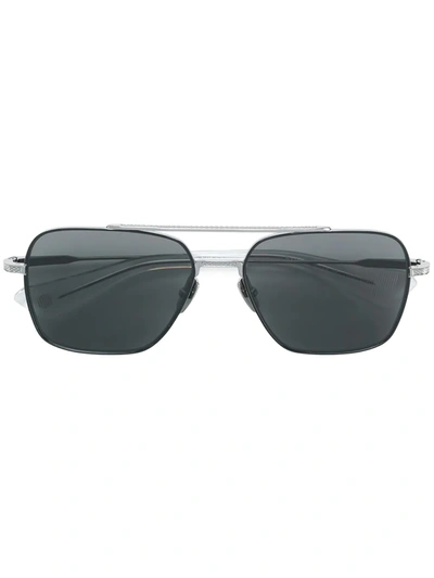 Shop Dita Eyewear Flight Seven Sunglasses In Black