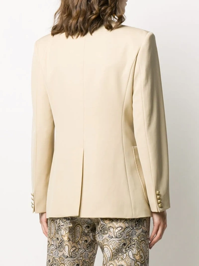 Etro Tailored Jacket With Pegaso Buttons In Neutrals