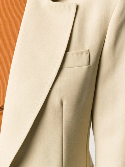 Shop Etro Single-breasted Tailored Blazer In Neutrals