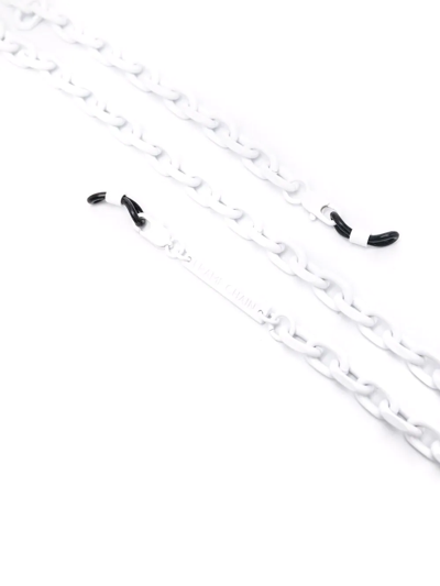 Shop Frame Chain Rocker Sunglasses Strap In White