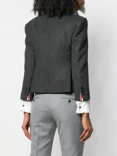 Shop Thom Browne Military-weight Cashmere Sport Coat In Grey