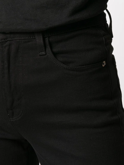 Frame Womens Noir Le Palazzo Wide-leg Stretch-denim Jeans In Black