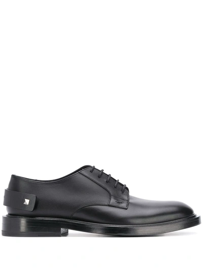 Shop Valentino Rockstud Derby Shoes In Black