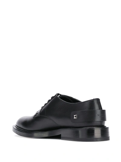 Shop Valentino Rockstud Derby Shoes In Black