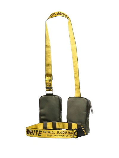 Shop Off-white Double-pouch Industrial-strap Bag In Grün