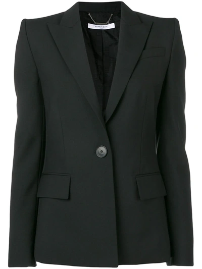 Givenchy Single-breasted Blazer In Black