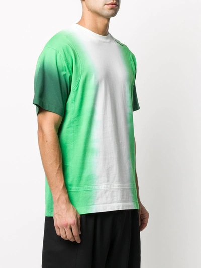 Ambush Tie Dye Paneled T-shirt Green In 5