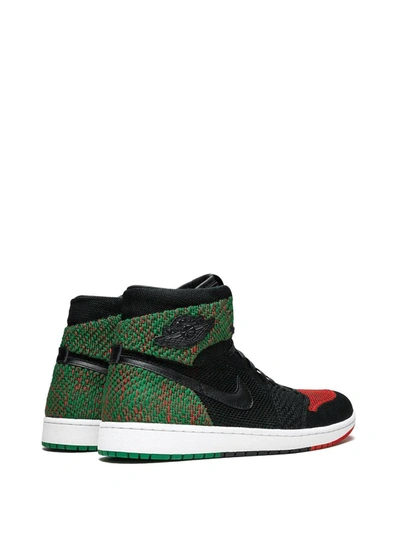 Shop Jordan Air  1 Retro High Flyknit Sneakers In Black