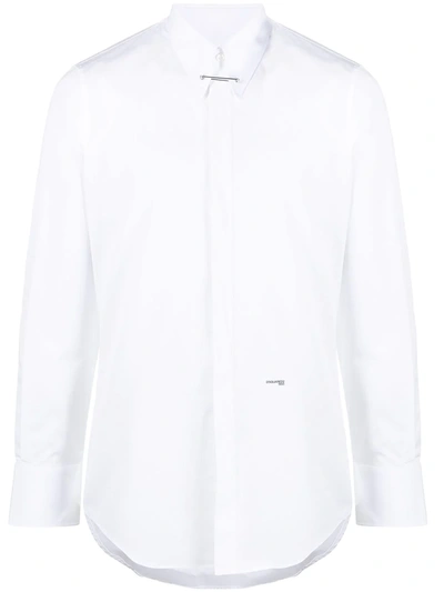 Shop Dsquared2 Collar Pin Shirt In White