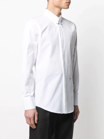 Shop Dsquared2 Collar Pin Shirt In White