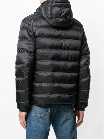 Ten C Black Hooded Reversible Down Jacket In Black