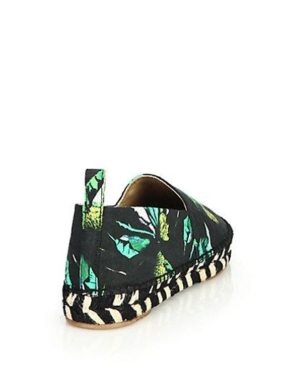 Shop Proenza Schouler Floral Textile Espadrille Flats In Multi