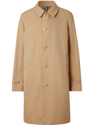 Shop Burberry Reversible Vintage Check Car Coat In Neutrals