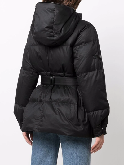 Shop Max & Moi Hooded Padded Down Coat In Schwarz