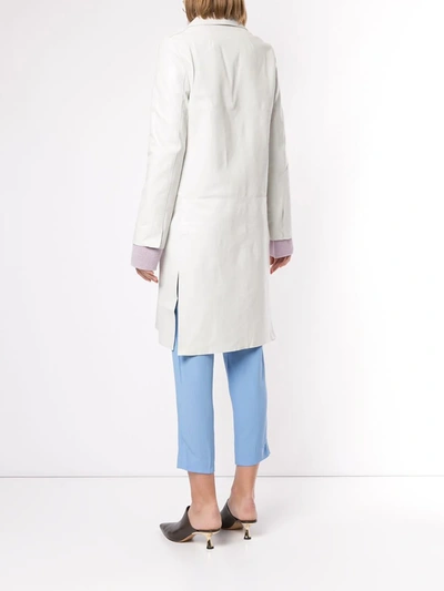 Shop Rosetta Getty Tailored Single-breasted Coat In White