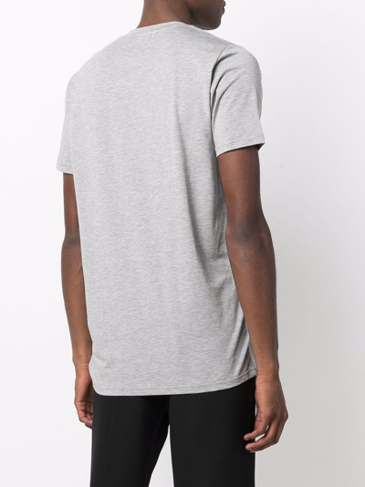 Shop Tom Ford V-neck Cotton-blend T-shirt In Grün