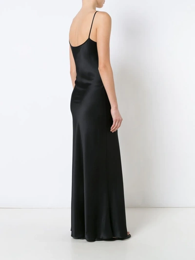 Shop Voz Liquid Slip Dress In Black