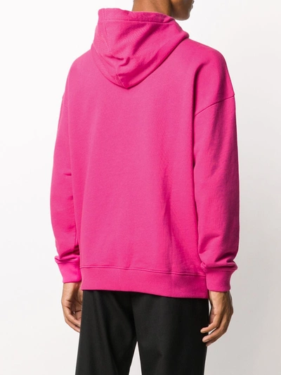 Shop Givenchy Logo Square Patch Hoodie In Pink