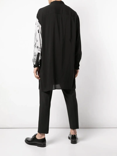 Shop Yohji Yamamoto Deep Trust Blouse In Black