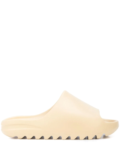 Shop Yeezy "desert Sand" Foam Slides In Neutral