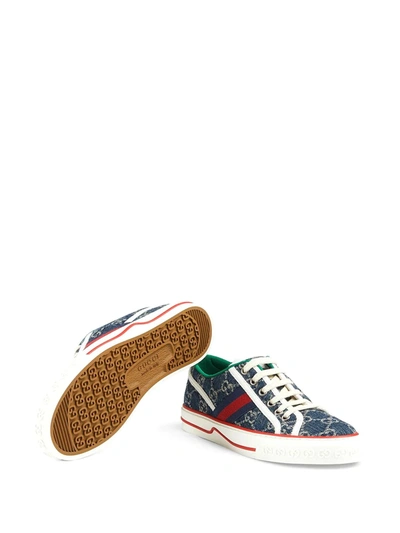 Shop Gucci 1977 Gg Supreme Sneakers In Blue