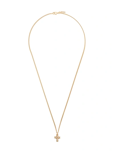 Shop Emanuele Bicocchi Cross Pendant Necklace In Gold