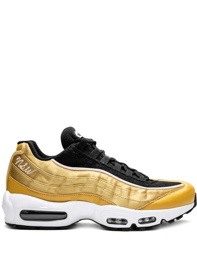 Shop Nike Air Max 95 Lx Low-top Sneakers In Gold