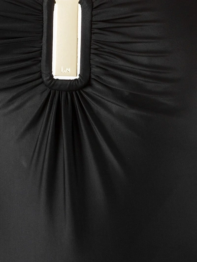 Shop Lygia & Nanny Mirassol Gathered Detail Swimsuit In Black