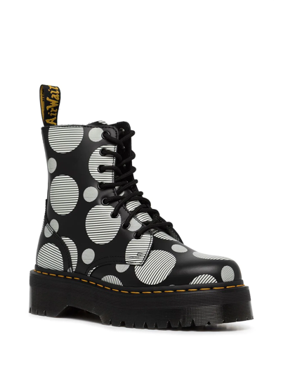DR. MARTENS' JADON POLKA-DOT LACE-UP BOOTS 