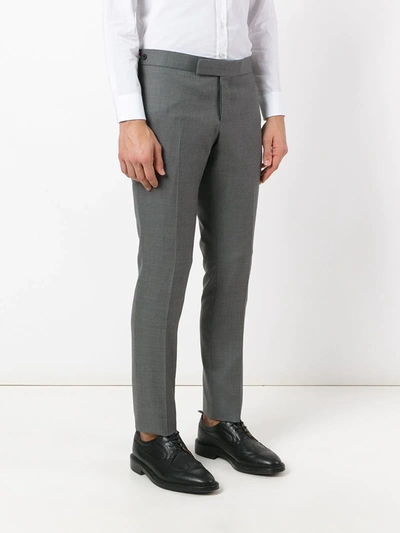 Shop Thom Browne Classic Tailored Trousers In Grey