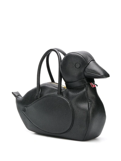 Shop Thom Browne Duck Icon Tote Bag In Black