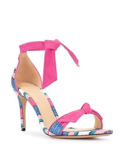 Alexandre Birman Striped Sole Sandals In Pink