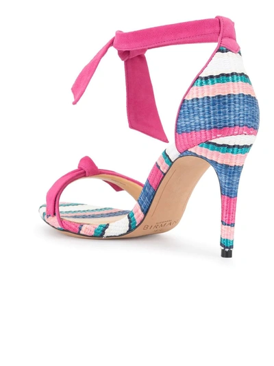 Alexandre Birman Striped Sole Sandals In Pink