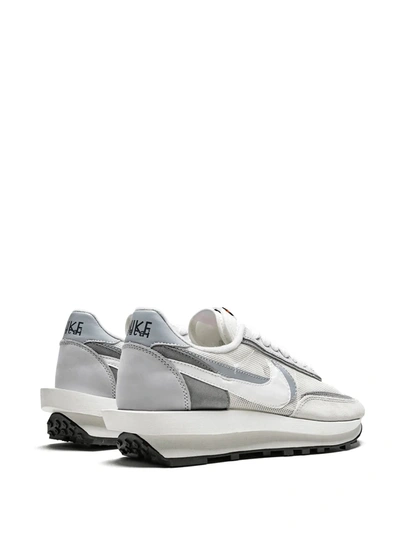 Shop Nike X Sacai Ldwaffle "white/grey" Sneakers