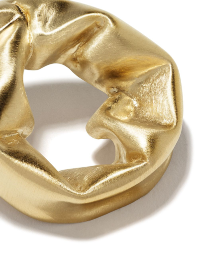 Completed Works Scrunch Earrings In Gold Vermeil