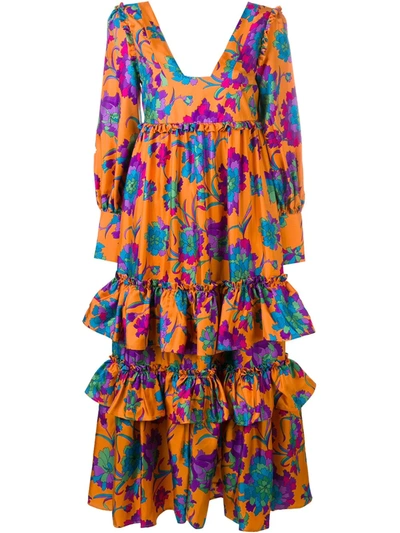 Shop La Doublej Casati Dress In Orange