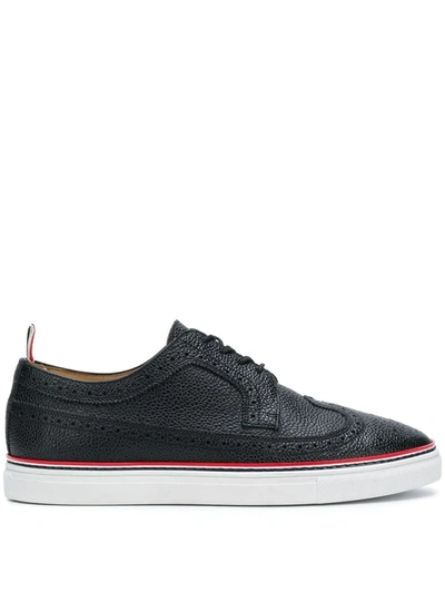 Shop Thom Browne Contrast Cupsole Longwing Brogues In Black