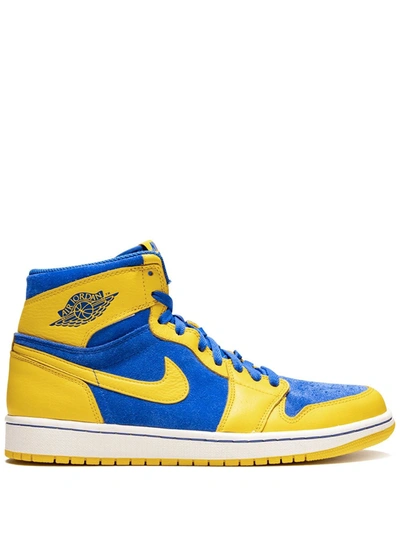 Shop Jordan Air  1 Retro High Og "laney" Sneakers In Varsity Maize/game Royal-white