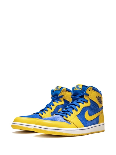 Shop Jordan Air  1 Retro High Og "laney" Sneakers In Varsity Maize/game Royal-white