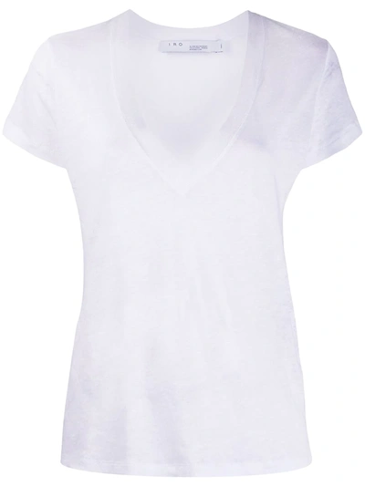 Iro Heloise T-shirt In White Linen In White