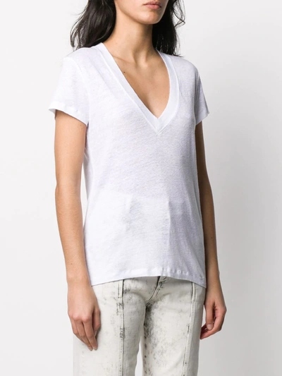 Iro Heloise T-shirt In White Linen In White