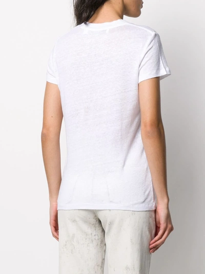 Iro Heloise T-shirt In White Linen In White